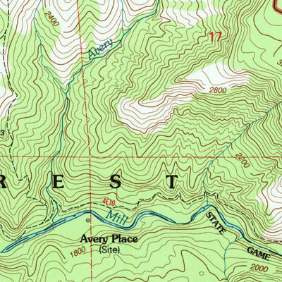 United States Geological Survey Panther Spring, CA (1995, 24000-Scale) digital map