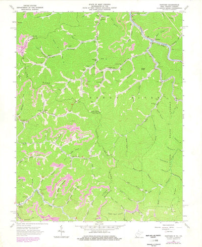 United States Geological Survey Panther, WV-VA (1963, 24000-Scale) digital map