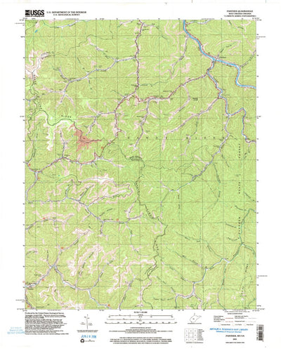 United States Geological Survey Panther, WV-VA (2001, 24000-Scale) digital map