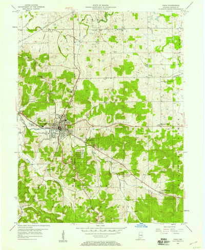 United States Geological Survey Paoli, IN (1957, 24000-Scale) digital map
