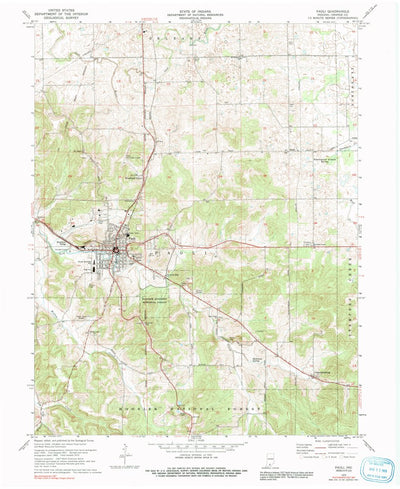 United States Geological Survey Paoli, IN (1970, 24000-Scale) digital map