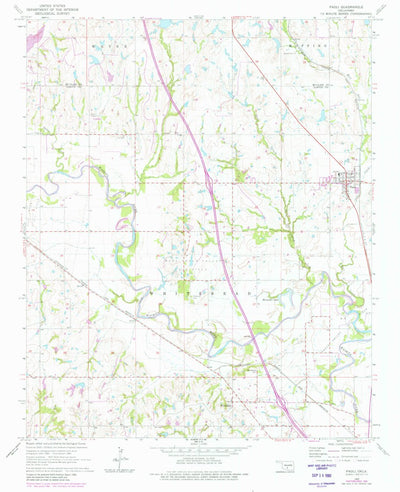 United States Geological Survey Paoli, OK (1965, 24000-Scale) digital map