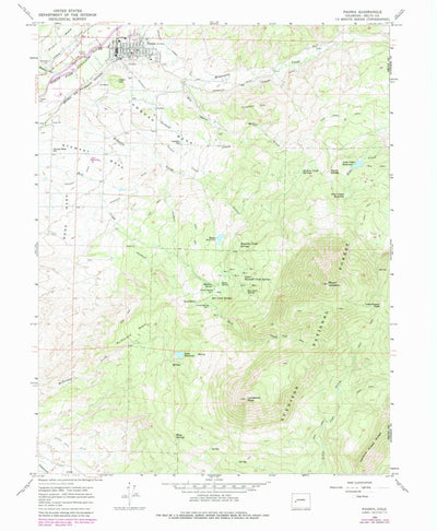 United States Geological Survey Paonia, CO (1965, 24000-Scale) digital map