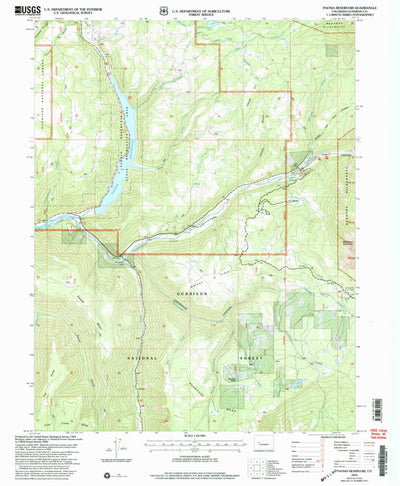 United States Geological Survey Paonia Reservoir, CO (2001, 24000-Scale) digital map