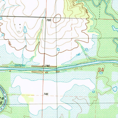 United States Geological Survey Papinville, MO (1991, 24000-Scale) digital map