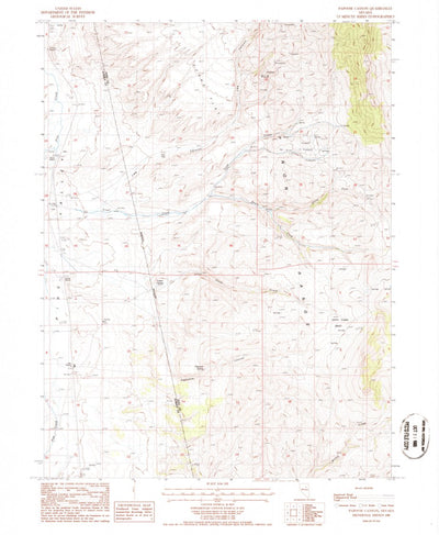 United States Geological Survey Papoose Canyon, NV (1985, 24000-Scale) digital map