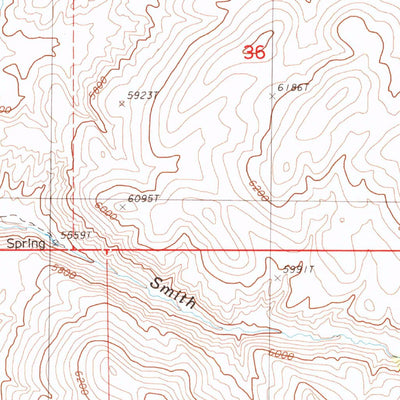 United States Geological Survey Papoose Canyon, NV (1985, 24000-Scale) digital map