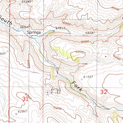 United States Geological Survey Papoose Canyon, NV (1985, 24000-Scale) digital map