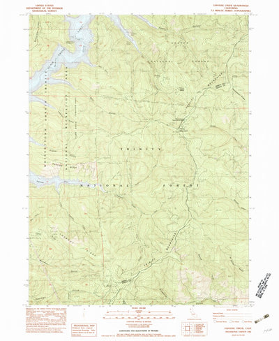 United States Geological Survey Papoose Creek, CA (1982, 24000-Scale) digital map