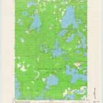 United States Geological Survey Papoose Lake, WI (1981, 24000-Scale) digital map