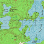 United States Geological Survey Papoose Lake, WI (1981, 24000-Scale) digital map