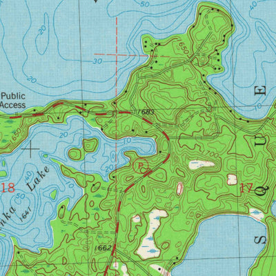United States Geological Survey Papoose Lake, WI (1981, 24000-Scale) digital map