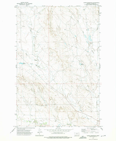 United States Geological Survey Papps Reservoir, MT (1972, 24000-Scale) digital map