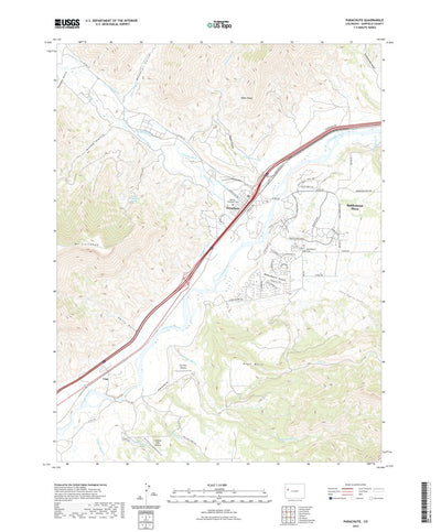 United States Geological Survey Parachute, CO (2022, 24000-Scale) digital map