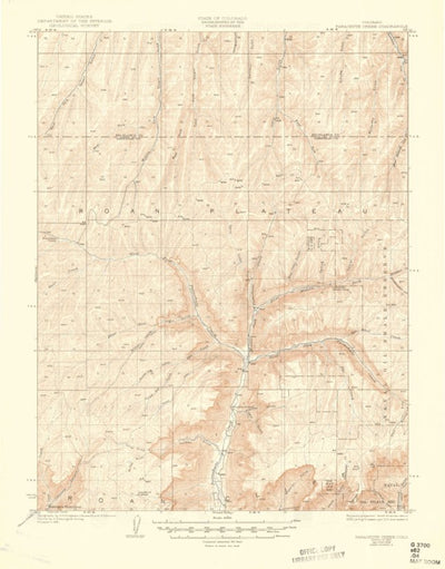 United States Geological Survey Parachute Creek, CO (1927, 62500-Scale) digital map