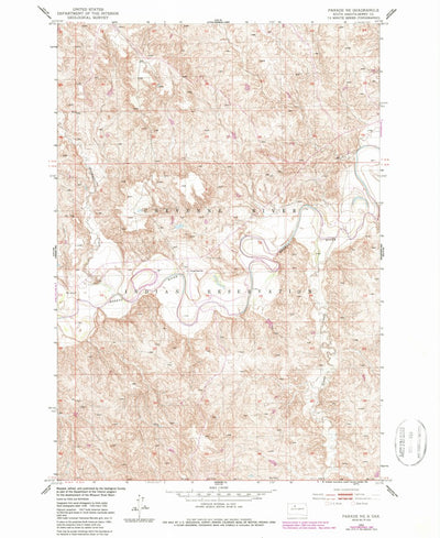 United States Geological Survey Parade NE, SD (1952, 24000-Scale) digital map
