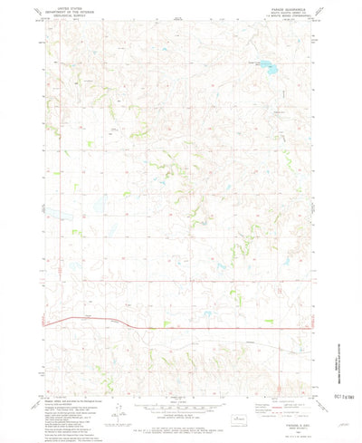 United States Geological Survey Parade, SD (1981, 24000-Scale) digital map