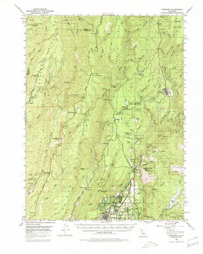 United States Geological Survey Paradise, CA (1953, 62500-Scale) digital map