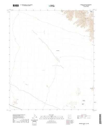 United States Geological Survey Paradise Canyon, AZ (2021, 24000-Scale) digital map