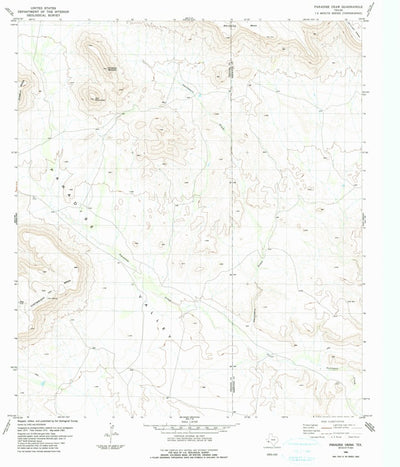 United States Geological Survey Paradise Draw, TX (1983, 24000-Scale) digital map