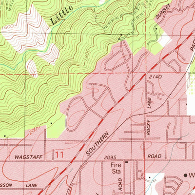 United States Geological Survey Paradise East, CA (1980, 24000-Scale) digital map