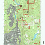 United States Geological Survey Paradise East, CA (1994, 24000-Scale) digital map