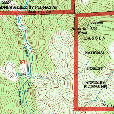 United States Geological Survey Paradise East, CA (1994, 24000-Scale) digital map