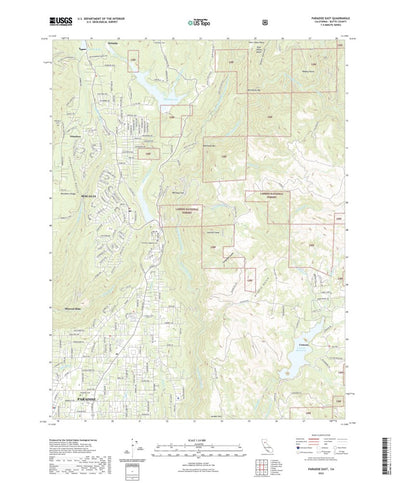 United States Geological Survey Paradise East, CA (2022, 24000-Scale) digital map