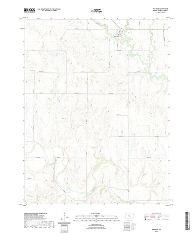 United States Geological Survey Paradise, KS (2022, 24000-Scale) digital map