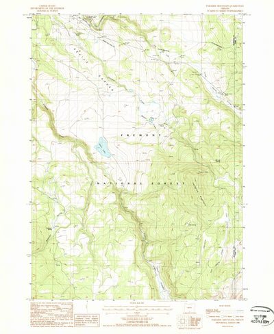 United States Geological Survey Paradise Mountain, OR (1988, 24000-Scale) digital map