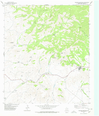 United States Geological Survey Paradise Mountain, TX (1978, 24000-Scale) digital map