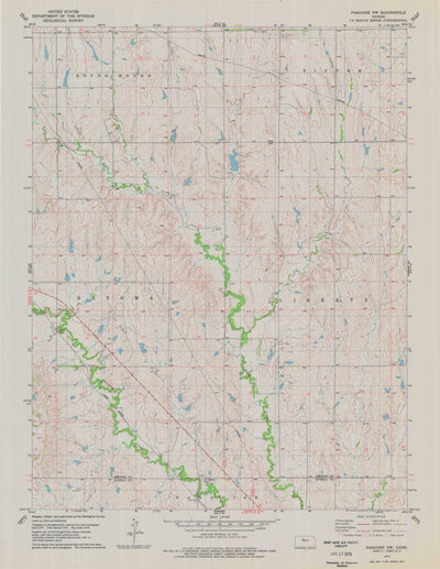 United States Geological Survey Paradise NW, KS (1978, 24000-Scale) digital map