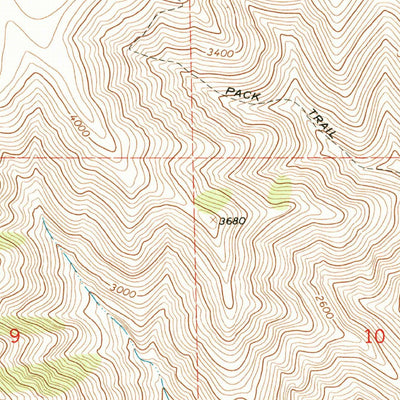 United States Geological Survey Paradise, OR-WA (1967, 24000-Scale) digital map