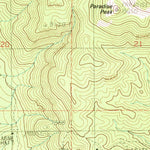 United States Geological Survey Paradise Peak, NV (1988, 24000-Scale) digital map