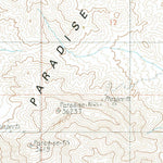 United States Geological Survey Paradise Range, CA (1986, 24000-Scale) digital map