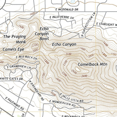 United States Geological Survey Paradise Valley, AZ (2021, 24000-Scale) digital map