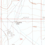 United States Geological Survey Paradise Well, NV (1988, 24000-Scale) digital map