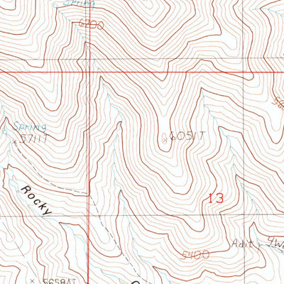 United States Geological Survey Paradise Well, NV (1988, 24000-Scale) digital map