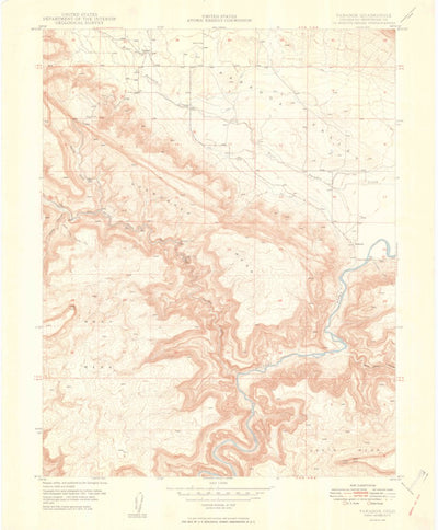 United States Geological Survey Paradox, CO (1949, 24000-Scale) digital map