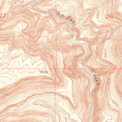 United States Geological Survey Paradox, CO (1949, 24000-Scale) digital map