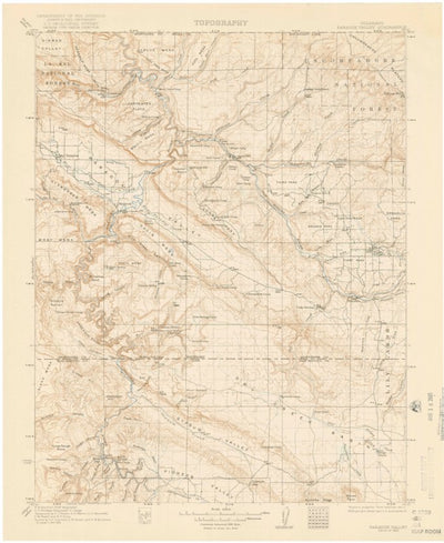 United States Geological Survey Paradox Valley, CO (1922, 125000-Scale) digital map