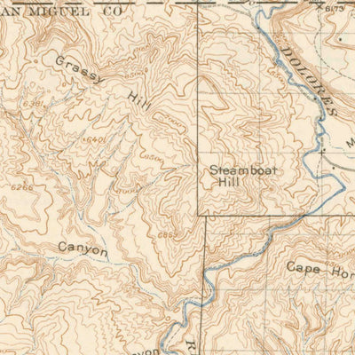 United States Geological Survey Paradox Valley, CO (1922, 125000-Scale) digital map