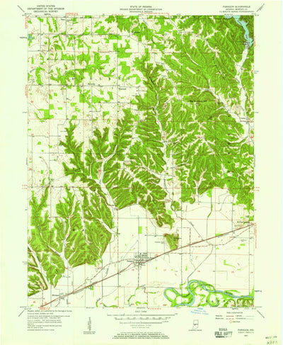 United States Geological Survey Paragon, IN (1957, 24000-Scale) digital map