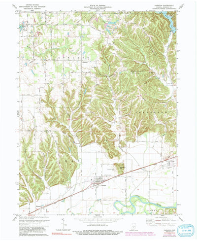 United States Geological Survey Paragon, IN (1970, 24000-Scale) digital map