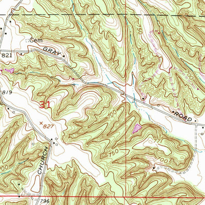 United States Geological Survey Paragon, IN (1970, 24000-Scale) digital map