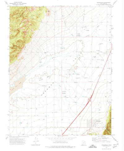United States Geological Survey Paragonah, UT (1971, 24000-Scale) digital map