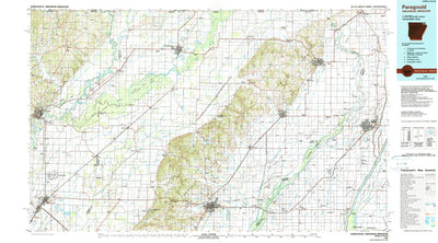 United States Geological Survey Paragould, AR-MO (1984, 100000-Scale) digital map