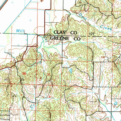 United States Geological Survey Paragould, AR-MO (1984, 100000-Scale) digital map