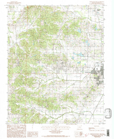 United States Geological Survey Paragould West, AR (1984, 24000-Scale) digital map
