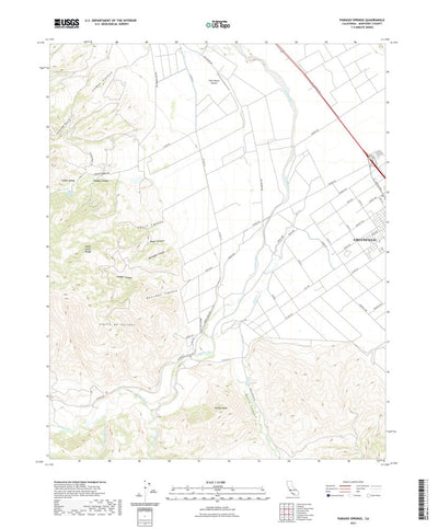 United States Geological Survey Paraiso Springs, CA (2021, 24000-Scale) digital map